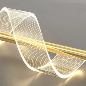 Toolight Toolight, LED závesné svietidlo, 12W, 4000K, 4500lm, G121-CP, zlatá, OSW-02601