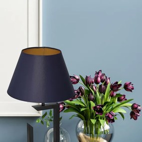 Stolná lampa 1xE27/60W/230V 45 cm modrá/zlatá