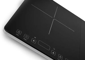Dvojplatňová indukčná doska BestBerg BBI-3500 / 3500 W / čierna/strieborná