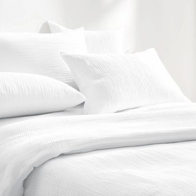 Goldea mušelínové posteľné obliečky – biele 200 x 200 a 2ks 70 x 90 cm