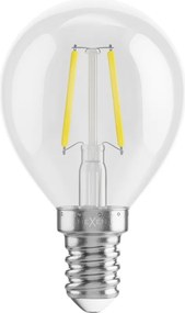 Mexen Vintis, LED filamentová žiarovka E14, G45, 2 W, neutrálna biela 4000K, číra, L156-E14-0240-00