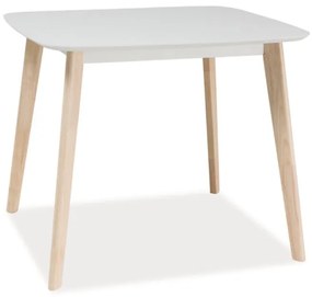 Biely jedálenský stôl TIBI 80x90