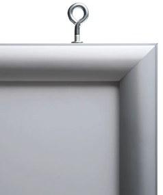 Svetelný LED klaprám 70 x 100 cm, obojstranný, hliník