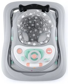 PETITE&MARS - Detské chodítko s melódiou CABRIO šedá