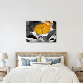 Obraz žltého dáždnika (70x50 cm)