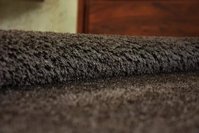 Koberec Micro fiber soft shaggy hnedý