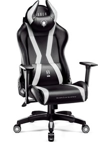 Diablo Chairs - Herné kreslo Diablo X-Horn 2.0 King Size: čierno-biele