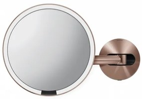 Kozmetické zrkadielko Simplehuman Wall Rose Gold nerez oceľ SHST3021