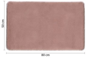 GEDY 96FY508010 Fuzzy kúpeľňová predložka ružová, 50 x 80 cm