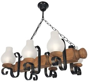 Brilagi - Luster na reťazi RUSTIC 6xE14/40W/230V buk