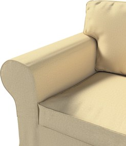 Poťah na kreslo Ektorp farba produktu béžová látka lesklá, zapletaná