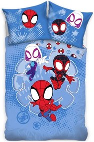 Bavlnené posteľné obliečky Spidey - motív Malí hrdinovia - 100% bavlna Renforcé - 90 x 70 cm +140 x 200 cm