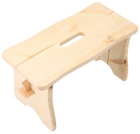 ČistéDrevo Drevená stolička 39 x 18,5 x 21 cm