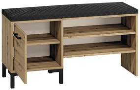 Sedací botník s policami BEDA - dub artisan