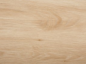 Jedálenský stôl 140 x 80 cm svetlé drevo/čierna KENTON Beliani