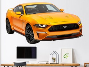 Ford Mustang textilní prelepiteľná nálepka na stenu 46 x 25 cm