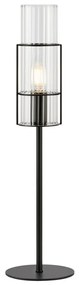 Markslöjd 108555 - Stolná lampa TUBO 1xE14/40W/230V 50 cm čierna/číra
