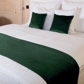 Biante Zamatový prehoz/behúň na posteľ Velvet Prémium SVP-012 Zelený Na mieru