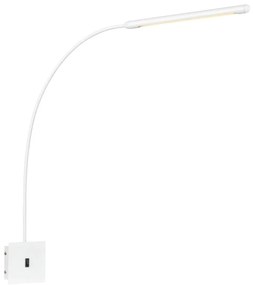 Biele nástenné svietidlo Markslöjd Antenna 1L