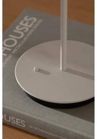 Svetlosivá kovová LED stolová lampa s kovovým tienidlom (výška 31 cm) Asteria Move – UMAGE