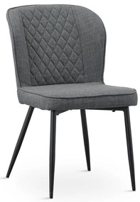 Leo jedálenská stolička, 2 kusy, sivá