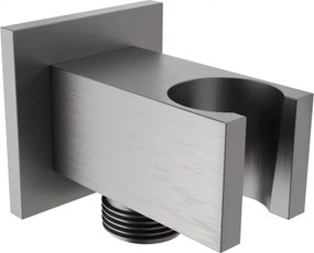 Mexen CUBE, podomietkové rohové pripojenie ručnej sprchy 1/2", grafitová, 79300-66