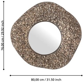 Eglo 425073 - Nástenné zrkadlo TOAMASINA 76x80 cm bronzové