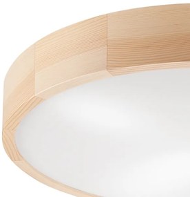 Stropné svietidlo NATURAL 4xE27/60W/230V ø 57,5 cm borovica