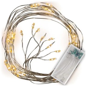 Nexos 64517 Vianočný svetelný drôtik MINI LED - teple biela 48 LED