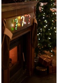 Červená závesná vianočná svetelná dekorácia ø 1,5 cm Hannah – Sirius