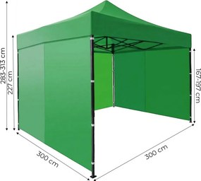 Zahradní rozkládací párty stan Torrent 3x3 m - výber z 2 prevedení