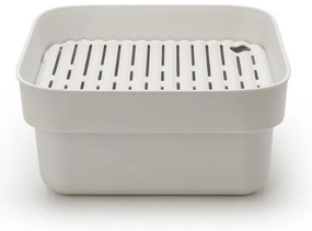 Svetlosivá plastová misa na riad s odkvapkávačom SinkSide – Brabantia