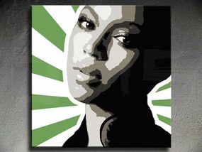 Ručne maľovaný POP Art obraz BEYONCÉ