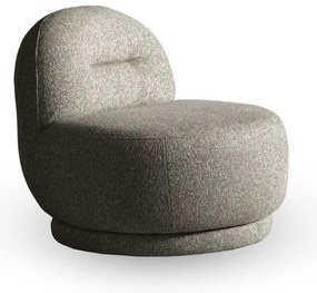 Sivo-hnedé kreslo Ovo – Miuform