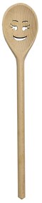 AMADEA Drevená vareška s tvárou, masívne drevo, dĺžka 30 cm