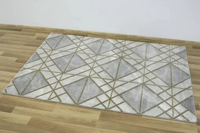 Koberec Diamond K4492G zlatý / sivý