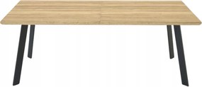 Rozkladací obdĺžnikový stôl do obývacej izby, moderný, veľký dub Romano