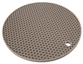 Podložka pod hrniec, silikónová béžová, 18 cm