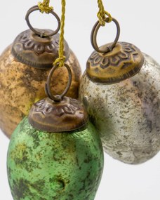 House Doctor Sklenené veľkonočné vajíčka Easter – set 12 ks