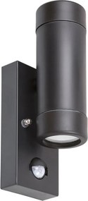 Rabalux 8835 - Vonkajšie nástenné svietidlo s pohybovým senzorom MEDINA 2xGU10/10W/230V