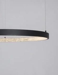 LED luster Preston 80 čierne
