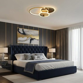 Toolight Toolight, LED stropné svietidlo + diaľkové ovládanie, APP1710-C, zlatá lesklá, OSW-04039