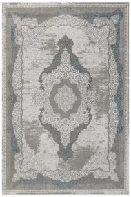 Koberec Allora Plus B827B ornament, sivý