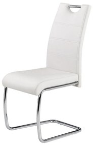 Set štyroch stoličiek K211, Farba:: eko-koža biela