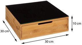 Drevený organizér na kávové kapsuly Modern, 30x30x10 cm