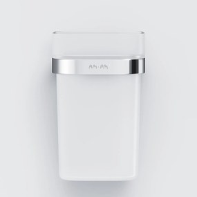 Sklenený pohár na zubné kefky AM.PM Func A8F34300 nástenný, chróm