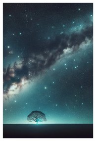 Obraz strom života a galaxia