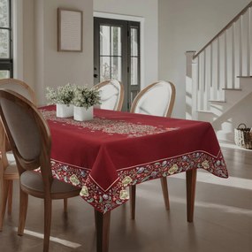 EUROFIRANY GOBELÍNOVÝ OBRUS FESTIVE VERDE1 140X260 CM VZOROVANÝ