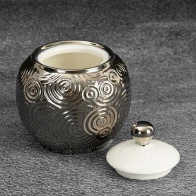 Cukornička ALTEA strieborná / biela (2 ks)