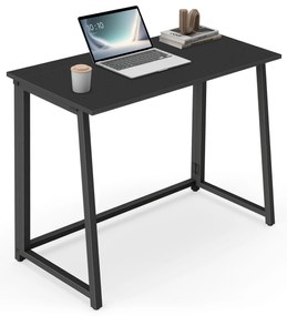 Set do pracovne ZARIMO stôl 80x40 cm čierny + kreslo AVOLA VELVET vínové